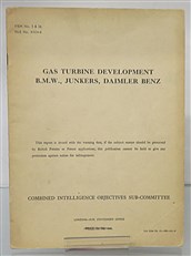 Gas Turbine Development B.M.W., Junkers, Daimler Benz 