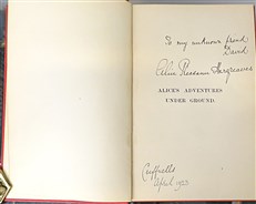 Alice's Adventures Underground (Signed by the "Original Alice", Alice Hargreaves)