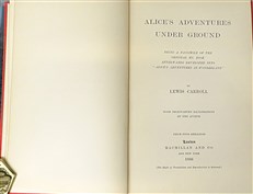 Alice's Adventures Underground (Signed by the "Original Alice", Alice Hargreaves)