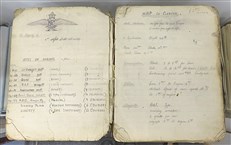 Handwritten WW1 Engine Notes