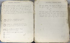 Handwritten WW1 Engine Notes