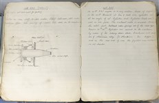 Handwritten WW1 Engine Notes