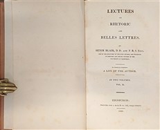 Lectures on Rhetoric and Belles Lettres (2 Volumes)